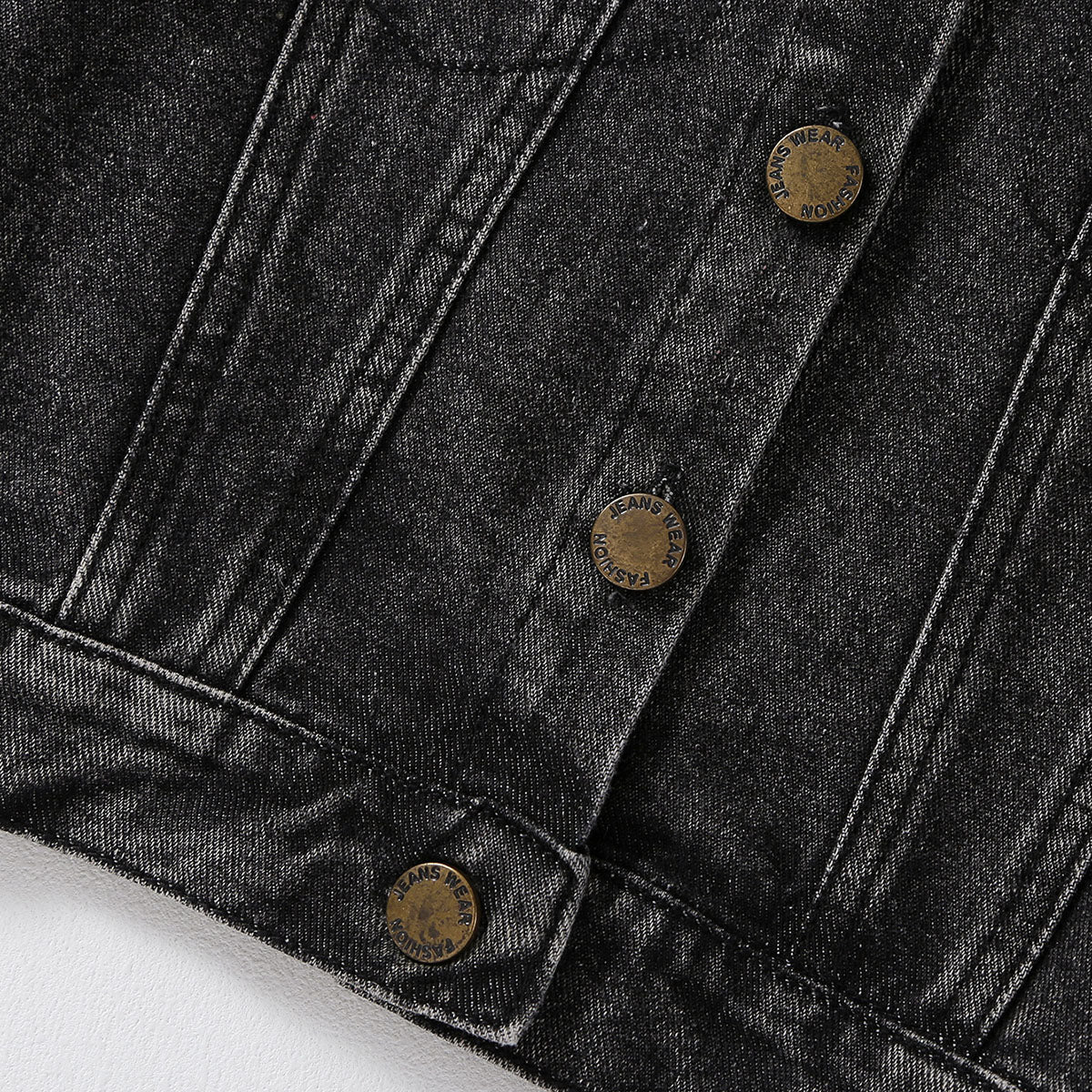 Boys Black Light Wash Denim Jacket Coats & Jackets