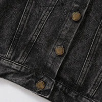 Boys Black Light Wash Denim Jacket Coats & Jackets