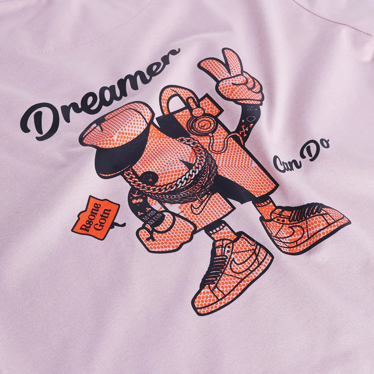 Boys Light Pink Graphic Short Sleeve T-Shirt With Elasticated Cargo Shorts Sets Sets
