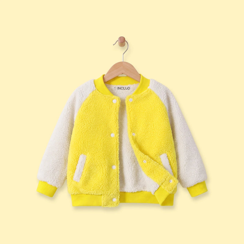 Boys Yellow Colourblocked Long Sleeve Jackets Coats & Jackets Yellow 1-2 Y