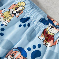 Boys Sky Blue Animal Graphic Short Sleeve T-Shirt With Elasticated Pants Set 2 pc. Sets