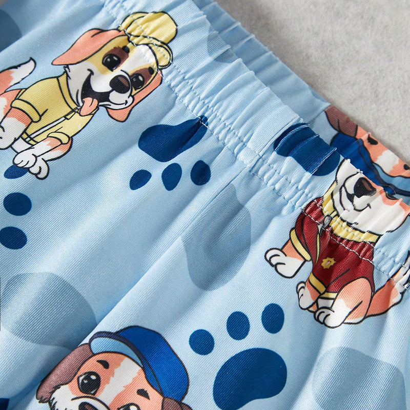 Boys Sky Blue Animal Graphic Short Sleeve T-Shirt With Elasticated Pants Set 2 pc. Sets