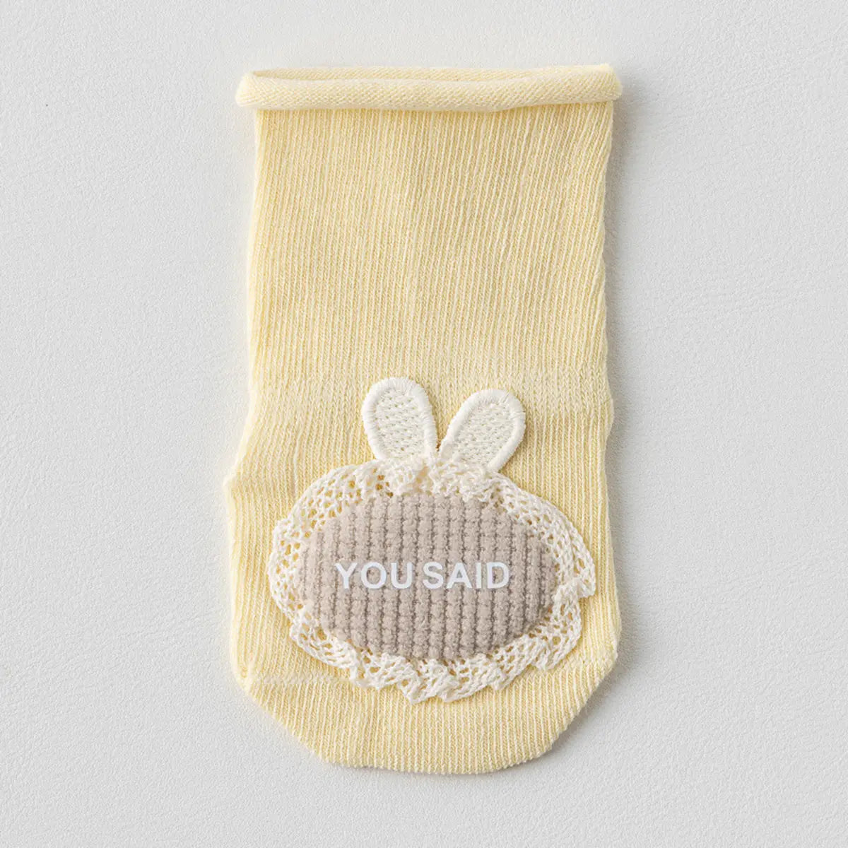 Pack of 4 Girls Multicolour Bunny And Bow Applique Calf Length Socks Socks