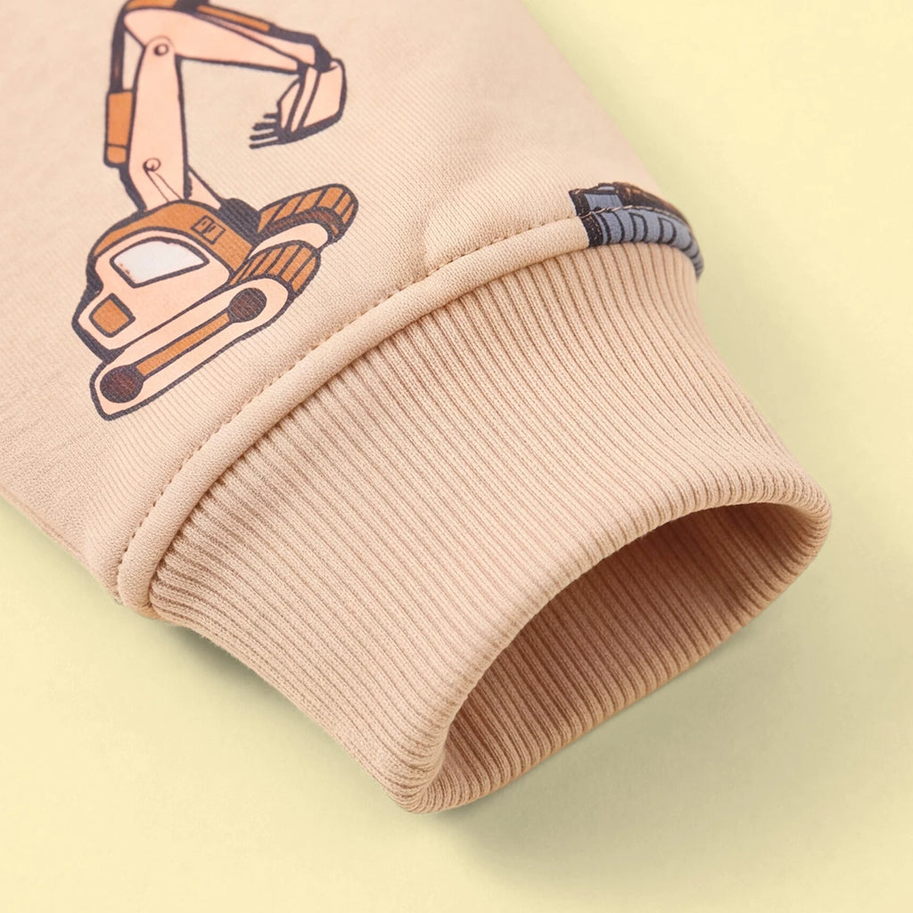 Boys Apricot Long Sleeve Graphic Sweatshirt Sweatshirts & Hoodies