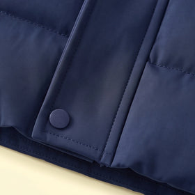 Boys Navy Blue Sleeveless Quilted Puffer Jacket Coats & Jackets