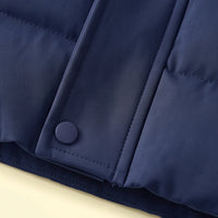 Boys Navy Blue Sleeveless Quilted Puffer Jacket Coats & Jackets