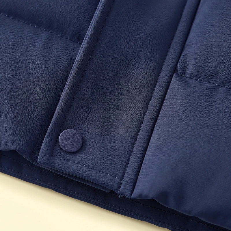 Boys Navy Blue Sleeveless Quilted Puffer Jacket Coats & Jackets
