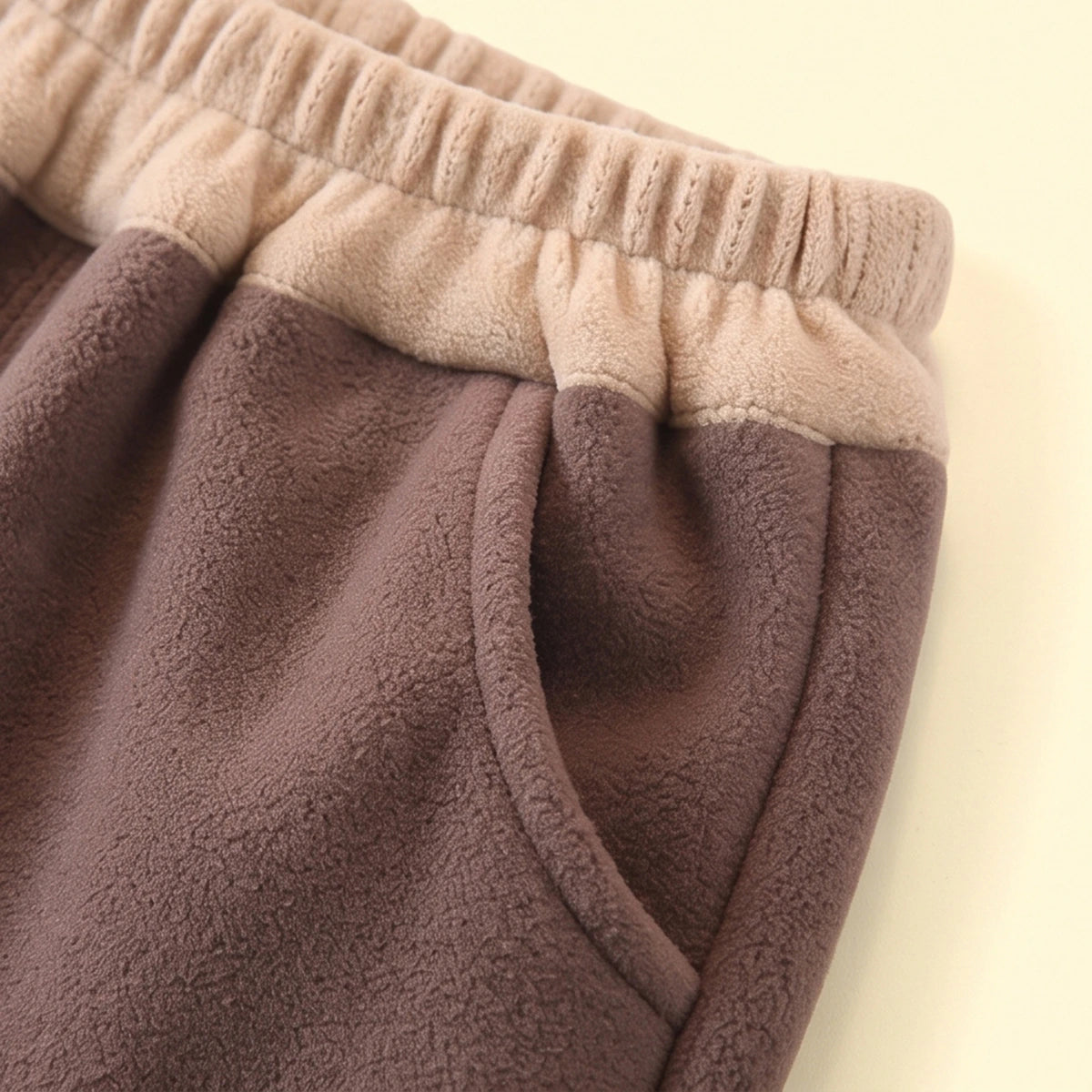 Boys Brown Paw Applique Jogger Joggers