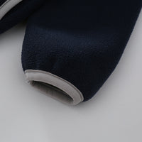 Boys Dark Blue Fleece Front Zipper Hooded Winter Jacket Coats & Jackets
