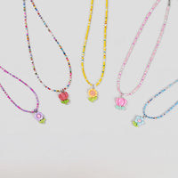 Pack Of 5 Girls Multicolour Floral Beads Necklace Sets Necklace and Chains Multicolor Onesize