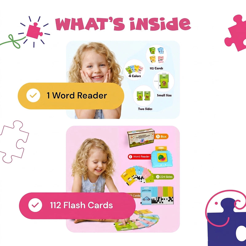 INCLUD Talking Flash Cards -Learn Through Play Anywhere Anytime Trending Accessories