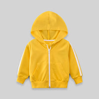 Boys Green Long Sleeves Solid Hooded Sweatshirt Sweatshirts & Hoodies Yellow 1-2 Y 