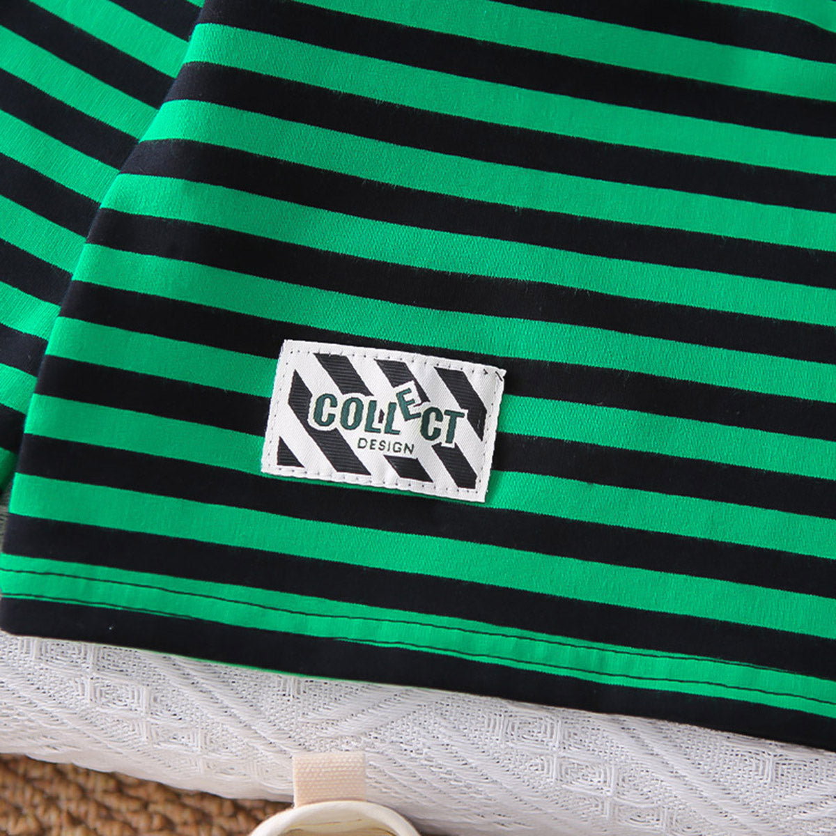 Boys Green Stripes T-Shirt With Joggers Set 2 pc. Sets