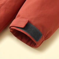 Boys Rust Long Sleeve Hooded Zip-Up Jacket Coats & Jackets