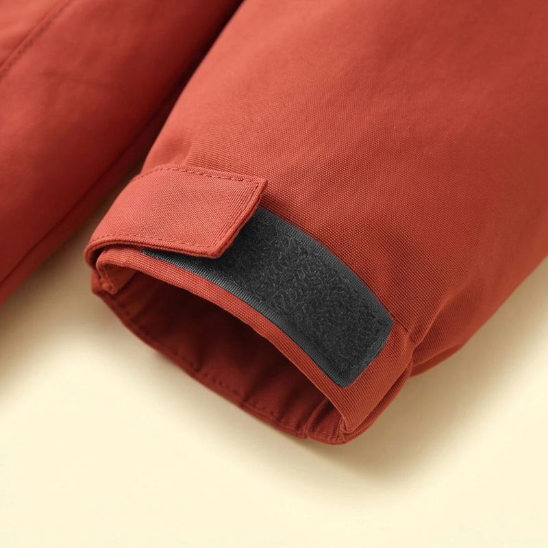 Boys Rust Long Sleeve Hooded Zip-Up Jacket Coats & Jackets