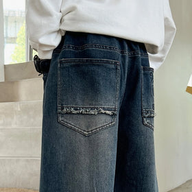 Boys Blue Baggy Fit Denim Jeans Pants