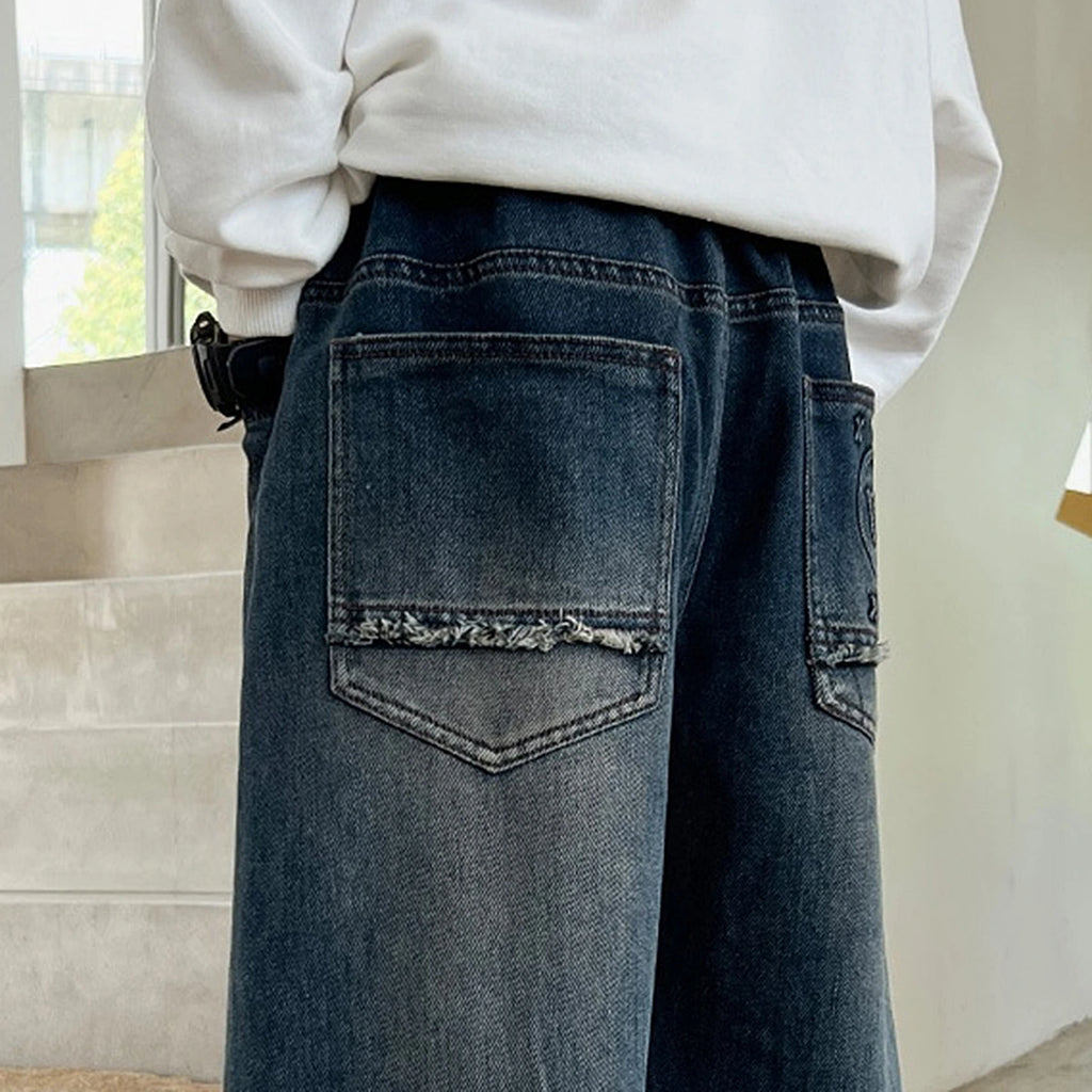 Boys Blue Baggy Fit Denim Jeans Pants