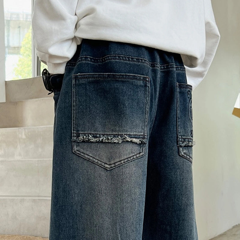 Boys Blue Baggy Fit Denim Jeans Pants