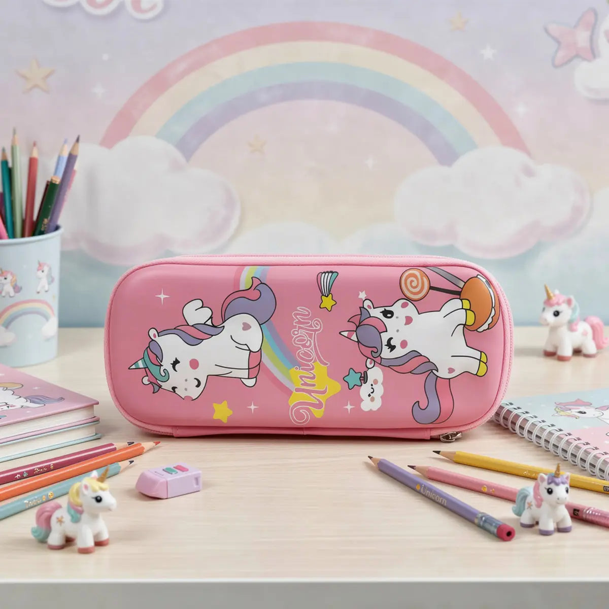 Pencil Pouch for Kids Hard Case School Stationery Organizer Trending Accessories
