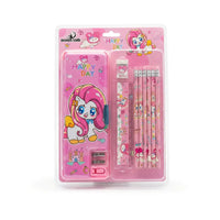 Cute Cartoon Pencil Box Stationery Set for Girls Trending Accessories Dark Pink Onesize