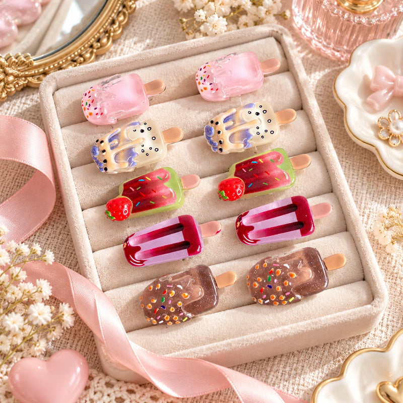 Cute Ice Cream Hair Clip for Girls Trending Accessories