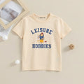 Boys Cream Typographic Print Short Sleeve T-Shirt Tshirts Cream 2-3 Y