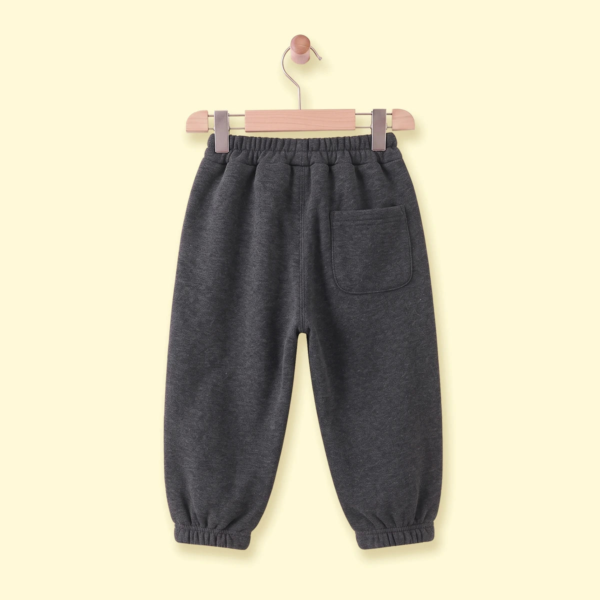 Boys Dark Grey Bear Applique Jogger Joggers