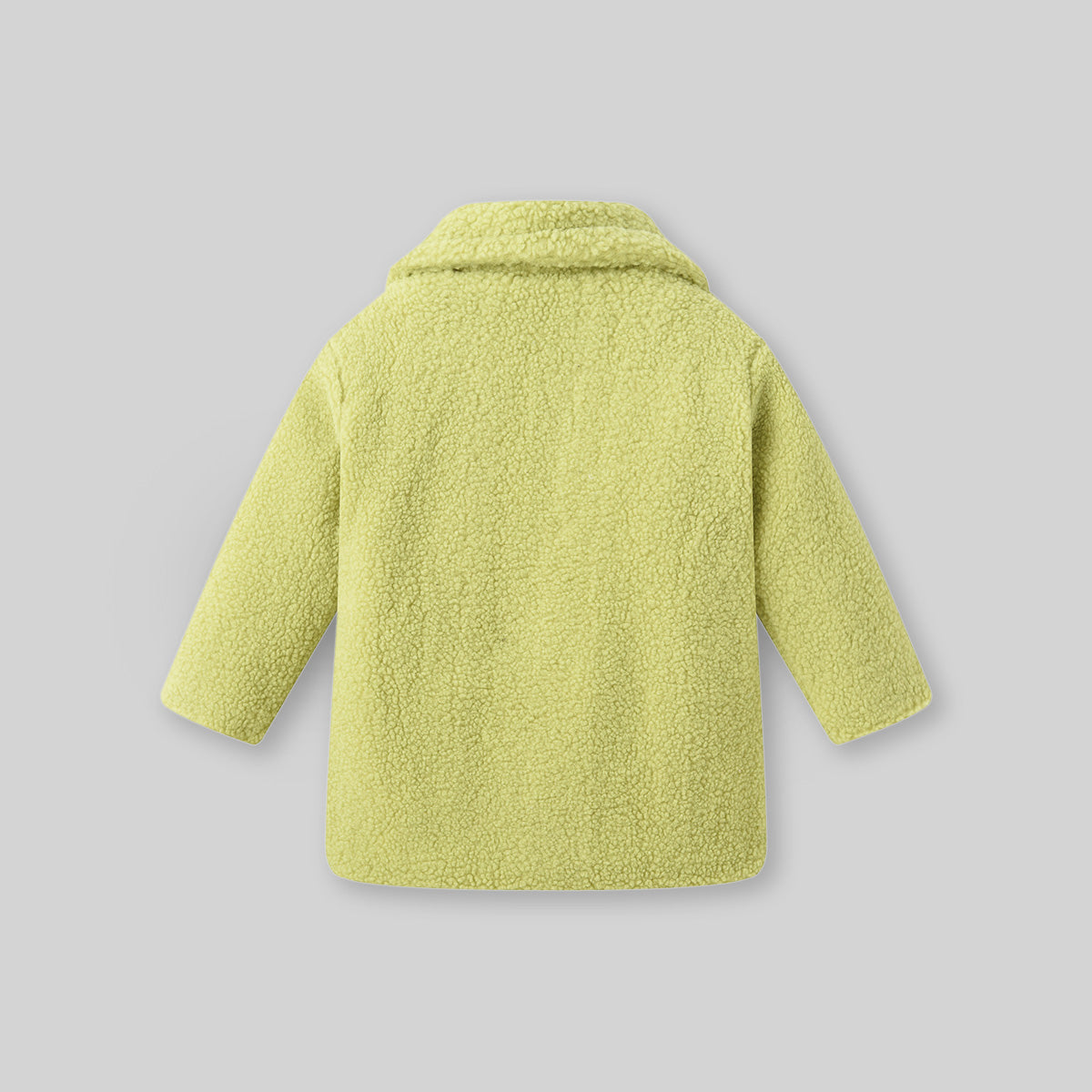 Girls Lime Yellow Spread Collar Tailored Jacket Coats & Jackets