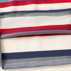 Boys Multicolor Stripes Polo T-Shirt With Short Sleeves Tshirts