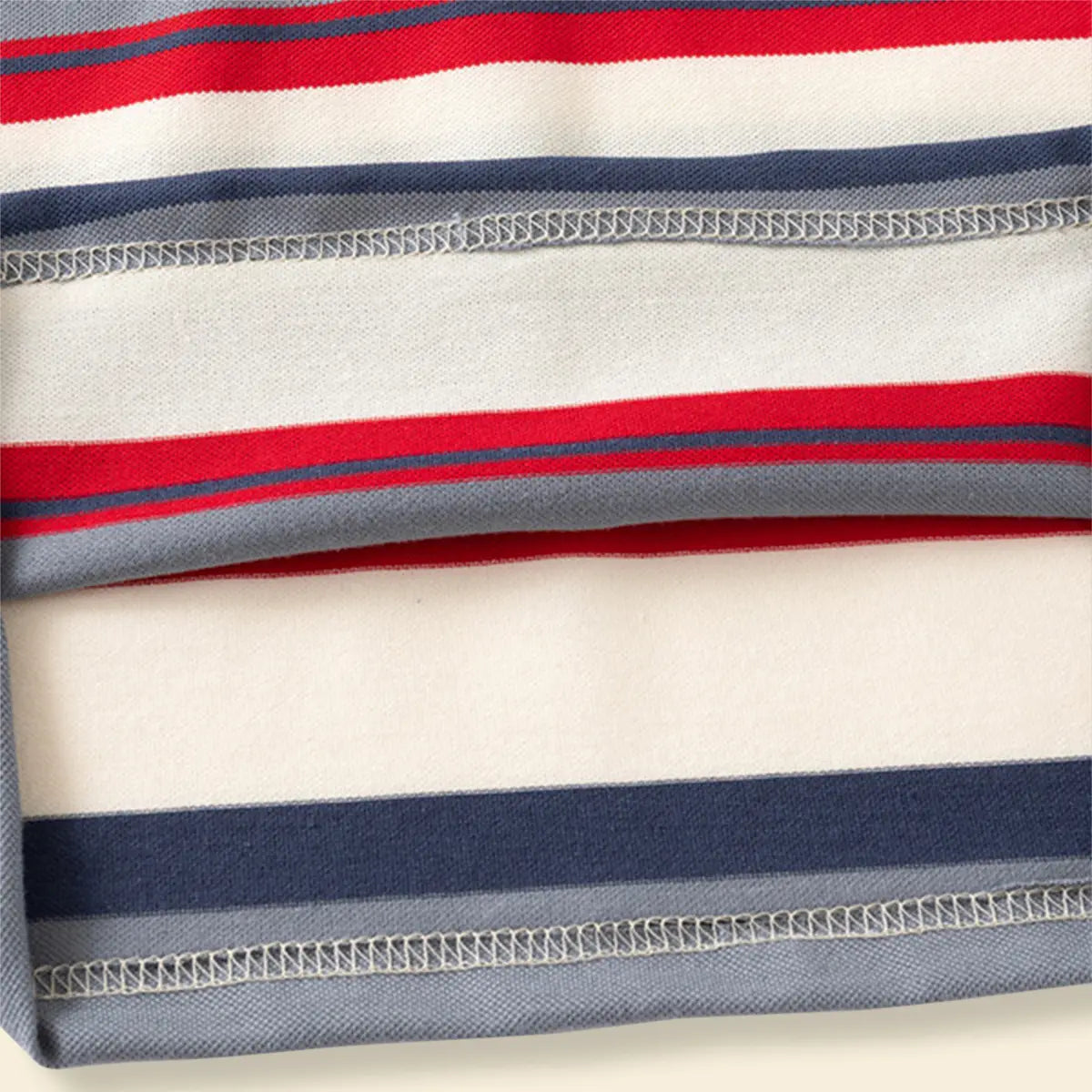 Boys Multicolor Stripes Polo T-Shirt With Short Sleeves Tshirts