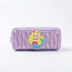 Girls Purple Glitter Pencil Case Trending Accessories Purple Onesize