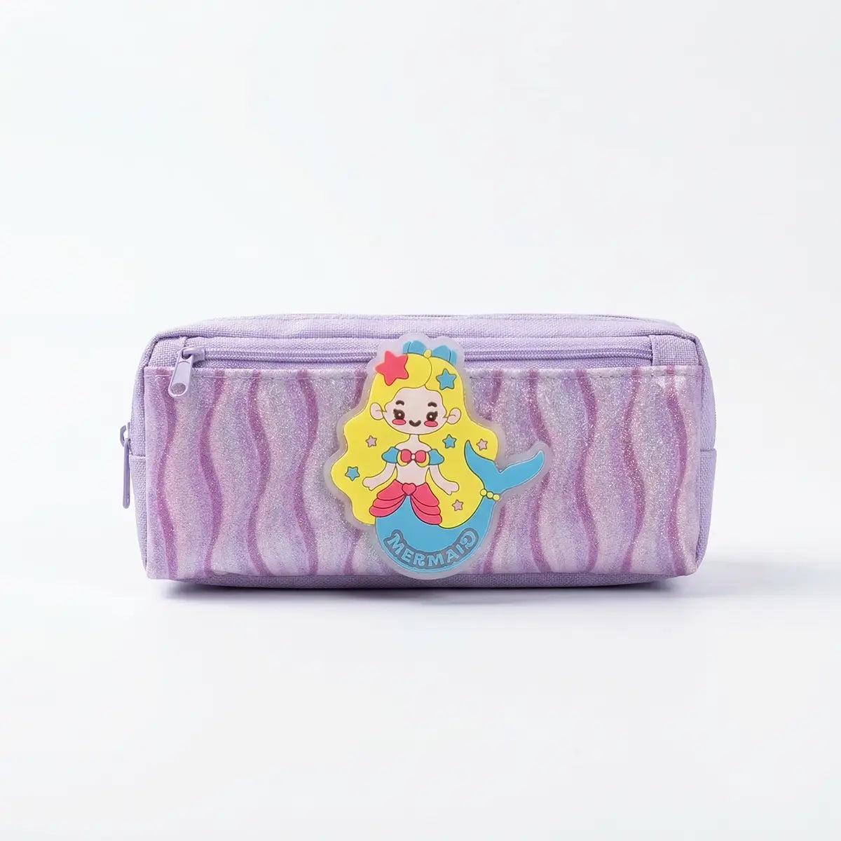 Girls Purple Glitter Pencil Case Trending Accessories Purple Onesize