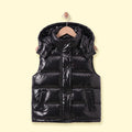 Boys Black Sleeveless Hooded Puffer Jacket Coats & Jackets Black 2-3 Y