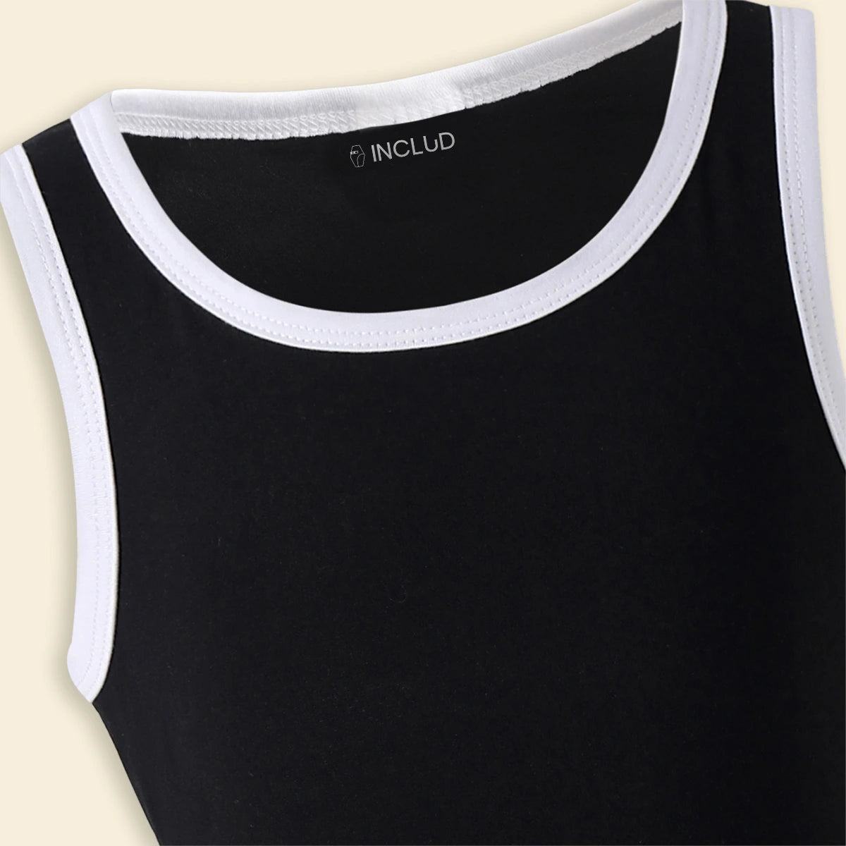 Girls Black Solid Sleeveless Maxi Dress With Contrast Trims Details Casual Dresses