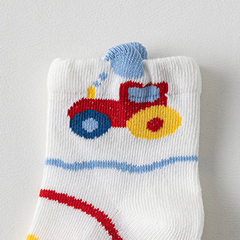 Pack of 3 Boys Multicolour Jacquard Ankle Length Socks Socks