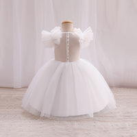 Girls Balloon Shape Tulle Party Dress Party Dresses   