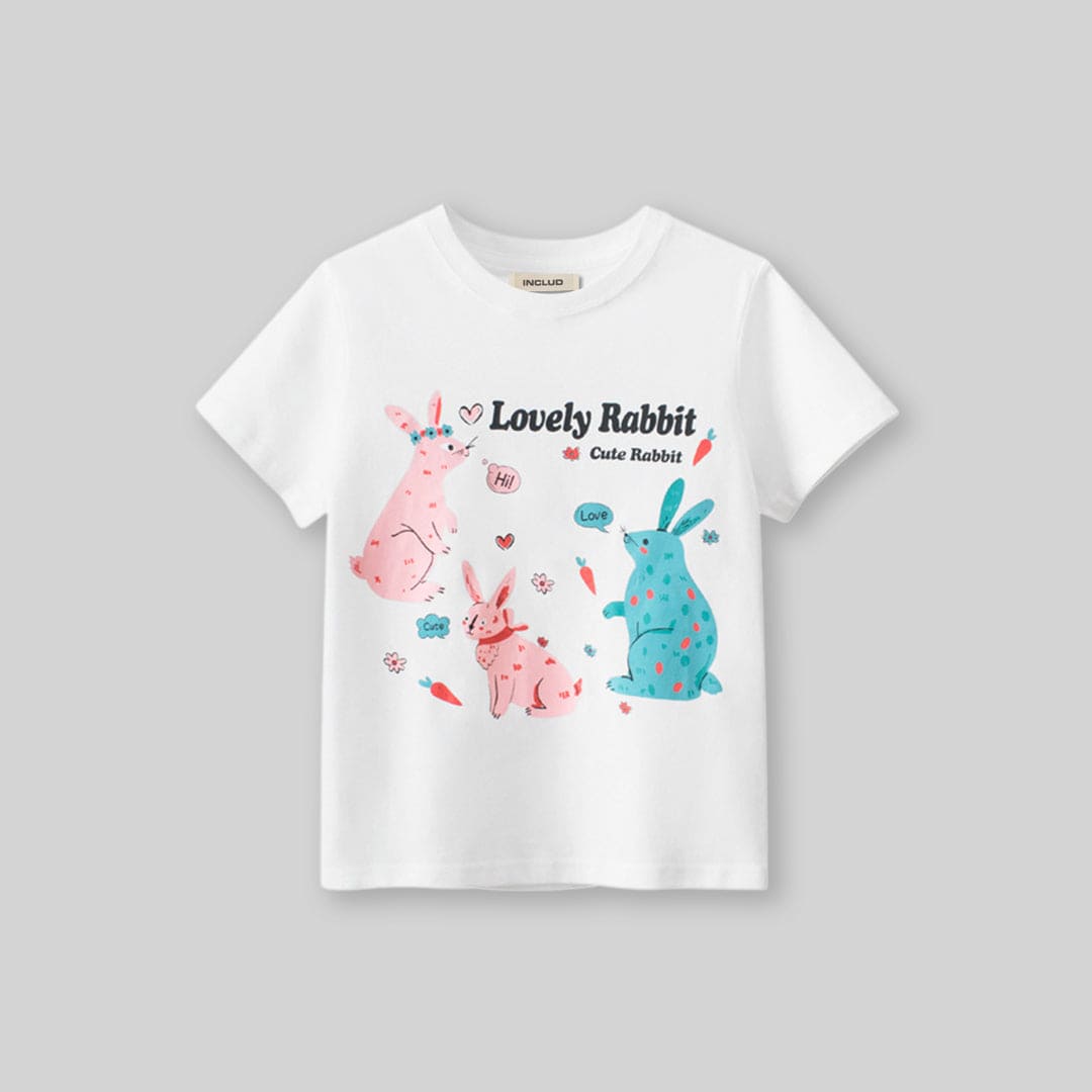 Girls Short Sleeves Graphic T-shirt Tshirts   