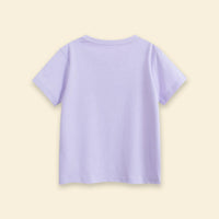 Girls Lavender Fruit Print Short Sleeve T-Shirt Tshirts