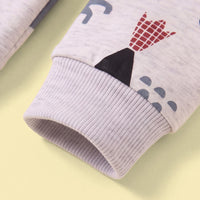 Boys Beige Graphic Long Sleeve Sweatshirt Sweatshirts & Hoodies