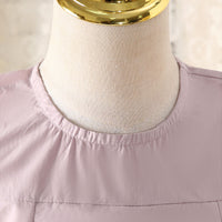 Girls Lilac Solid Summer Empire Dress Casual Dresses
