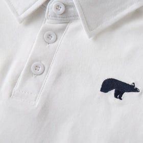 Boys White Long Sleeves Polo T-Shirt Tshirts