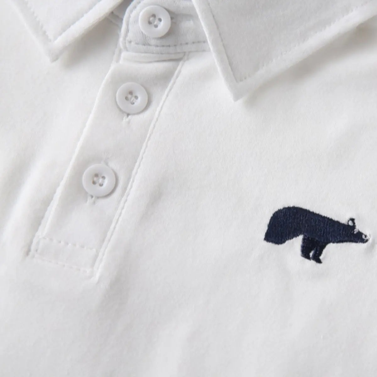 Boys White Long Sleeves Polo T-Shirt Tshirts