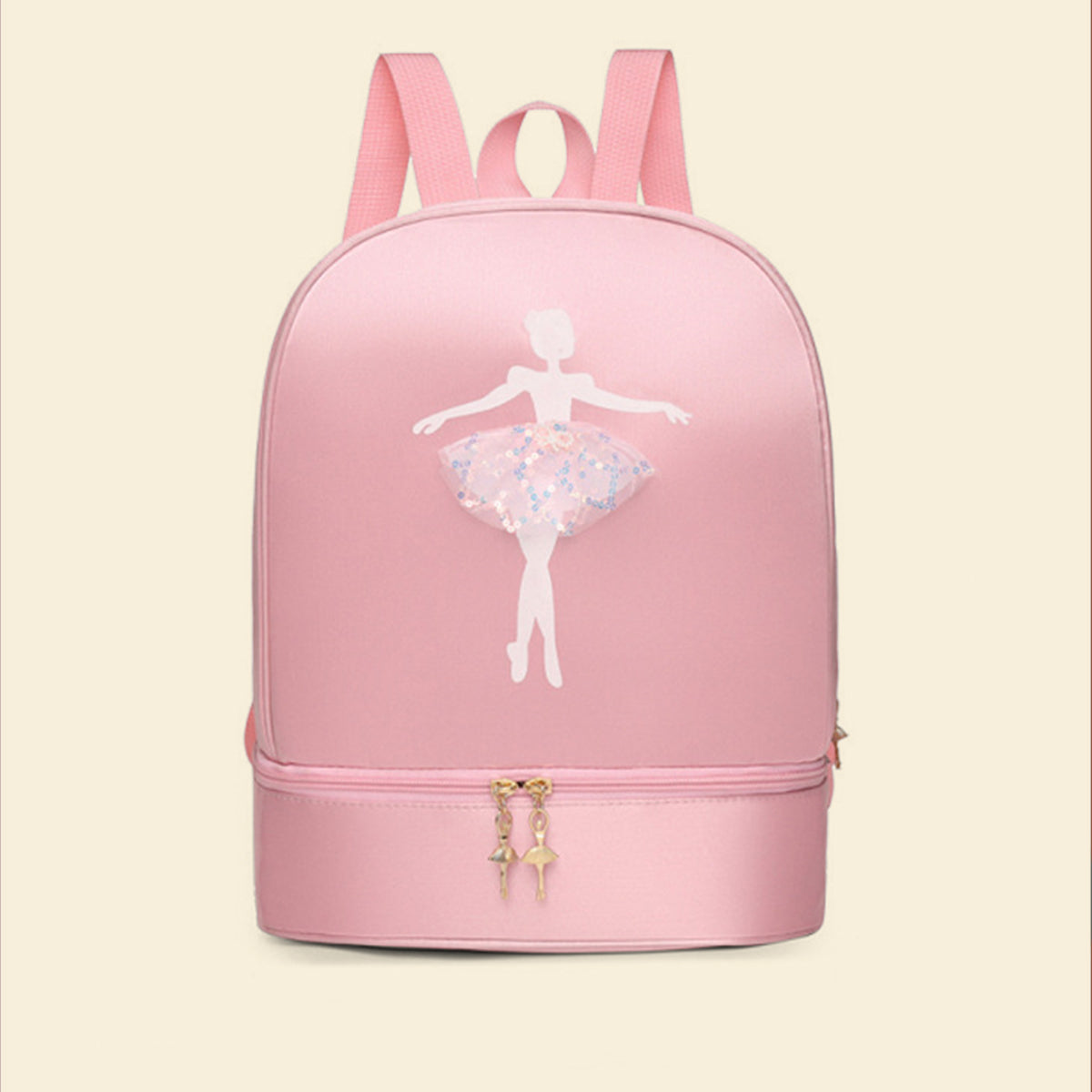 Girls Pink Ballet Motif School Backpack Trending Accessories Pink Onesize