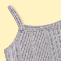 Girls Grey Textured Longline Open Front Cardigan With Cami Top & Pants Sets 3 pc. Sets
