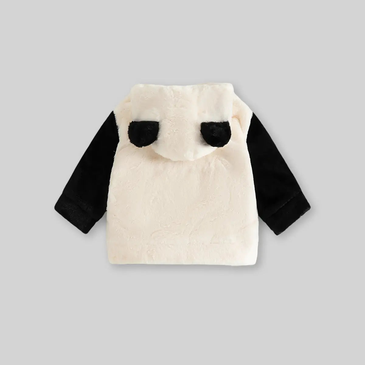 Girls White Polar Fleece Hooded Zipper Jacket Coats & Jackets