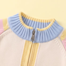 Girls Multicolour Animal Applique Raglan Sleeve Cardigan Sweaters & Cardigans