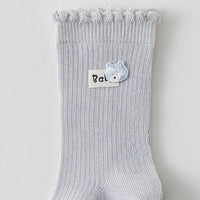 Pack of 3 Girls Multicolour Ruffle Edge Calf Length Socks Socks