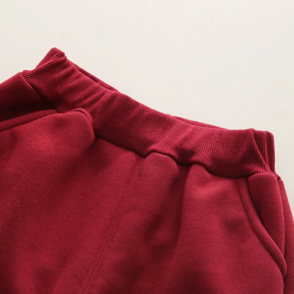 Boys Red Hooded Sweatshirt With Jogger Co-ord Sets Sets