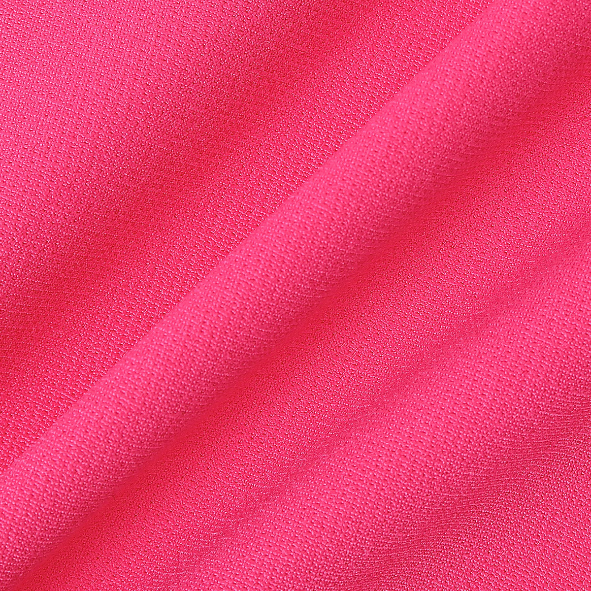 Girls Fuchsia Long Sleeves Ruffled Neck Top With Pants Set 2 pc. Sets