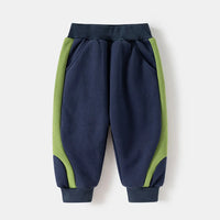 Boys Navy Blue Colorblocked Sweatshirt With Jogger Co-ord Sets Sets
